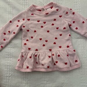 Carter's Pink Heart Patterned Kids Top